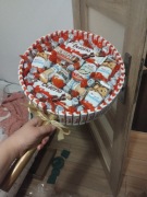 Lizak Kinder xxl ogromny 30 cm średnica komunia Wielkanoc prezent 