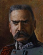 Obraz olejny Józef Piłsudski Portret 24/30 Gierlach