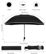 Parasol duży golfowy, poręczny rozmiar po złożeniu