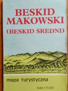 Beskid Makowski (Beskid Średni) Mapa Turystyczna PPWK - z lat .80 tych
