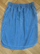 Spódnica jeans cienki Greenpoint 38 z troczkiem 