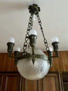 Żyrandol PRL antyk 