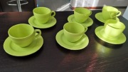 Zestaw 6 filiżanek ze spodkami
