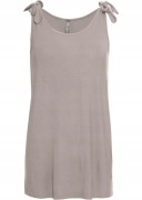 Top damski 32/34 beżowy z ozdobnym przewiązaniem na ramionach OKAZJA