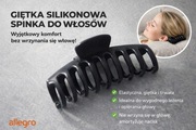 Giętka silikonowa spinka do włosów – komfort bez ucis