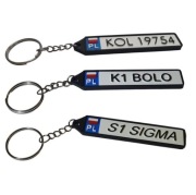 Brelok Tablica Rejestracyjna z Personalizowanym Twoim Napisem