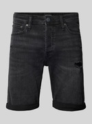 Jack & Jones Szorty-Spodenki jeansowe o kroju regular fit model RICK czarny