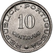 WYSPY ŚW.TOMASZA I KSIĄŻĘCA, 10 centavos 1971, KM# 15a, UNC