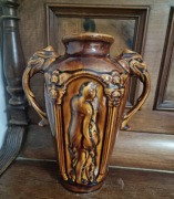 Ceramiczna szkliwiona amora z lat 70-tych PRL - motywy greckie