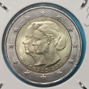 2 euro 2011r Monako Ślub księcia Alberta z Charlene Wittstock
