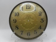 STARA TARCZA RAMKA Z SZYBKĄ ORAZ PODKŁAD DO ZEGARA KOMINKOWEGO TYPU FRANCUZ