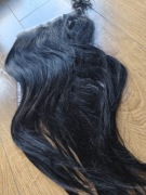 Nowe Włosy Naturalne Clip-In Fuotonbuty 45cm 90g Czarny #1, Auk 4