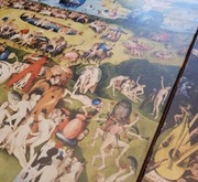 Bosch Ogród Rozkoszy Ziemskich Tryptyk obrazy na płótnie XL