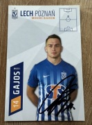 Maciej Gajos Lech Poznań- oryginalny autograf karta 10x15 cm