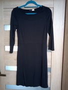 Sukienka czarna prosta 38 M rozciągliwa