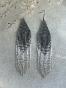 Kolczyki z japońskich koralików.