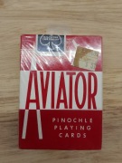 Karty AVIATOR PINOCHLE Vintage – Blue Seal – USA 70"/80" Zafoliowane