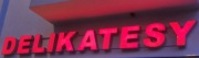 LITERY 3D Led, świecące blokowe 50cm wysokości napis "DELIKATESY "