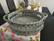 Taca owalna z papierowej wikliny 