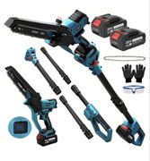 Piła łańcuchowa na wysięgniku drążku przedłużającym + 2 baterie i akcesoria