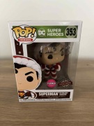 DC super heroes -POP 353 - SUPERMAN FLOCKED SPECIAL EDITION