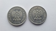 zestaw 2 x 20 groszy z 1976 roku ( mała i duża data )
