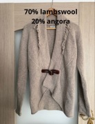 Sweter z angory i wełny jagnięcej,r.XL