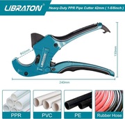 Libraton obcinak do rur 42 mm, PVC, CPVC, PP-R, PEX, PE +ostrze