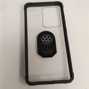 Etui Pancerne Clear Ring Case Uchwyt 360° Czarny