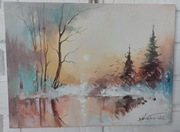 Stanislaw WESOLOWSKI-obraz olejny.