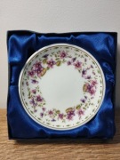 The Leonardo Collection - Talerzyk dekoracyjny - VINTAGE kwiaty złocenia  