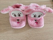 Kapcie, bambosze dziecięce pieski różowe 22-24