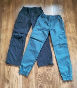 Spodnie dziecięce turystyczne Quechua dwie pary rozmiar 146 stan bdb