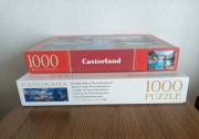 2 puzzle: Panorama 1000 (unikalny) + tradycyjny 1000. Stan b.dobry