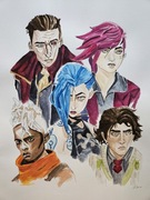 Obraz akwarele Arcane 50x70cm 