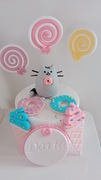 Ozdoby z masy cukrowej na tort Pusheen 