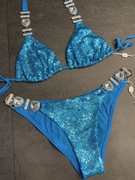 Beach Bunny Strój Kąpielowy Jazmin Love Morski Biżuteryjny Nowy DD/XL z USA