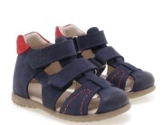 Sandały roczki EMEL skóra naturalna niebieski rozmiar 20