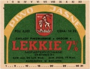 etykieta piwna - browar Okocim