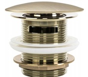 Korek wannowy Klik-Klak Gold Brush 6cm złoto szczotkowane