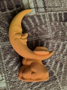 Świecznik w kształcie Księżyca - Ozdobny Dekoracyjny - Uroczy !