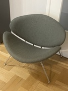 Fotel Major szary chrom