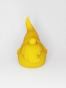 Świeca z wosku pszczelego, skrzat na prezent 