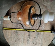 Lampa sufitowa duża w stylu lampy naftowej