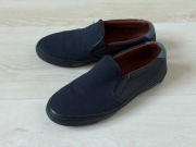granat buty wsuwane mokasyny loafersy ZARA skóra naturalna rozm 40