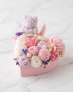 Flowerbox chrzest baby shower urodziny świece sojowe