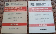 Języki ATARI XL/XE cz.1 cz.2 wyd.Soeto W . Ziętara oryg. wydanie biały kruk