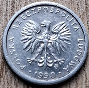 1 zł. 1990 r. w zestawie 3 monet PRL + 1 zł. 1989 r gratis