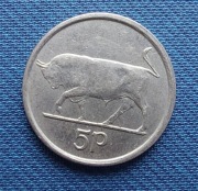 Moneta Irlandia 5 pensów 1993