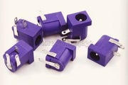 Gniazdo DC 2.1/5.5 żeńskie DC-005 fioletowe